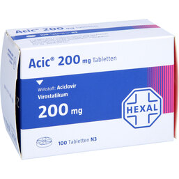 Abbildung: Acic 200 Tabletten 100 St, Tabletten PZN 04887715