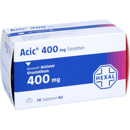 Abbildung: Acic 400 Tabletten 70 St, Tabletten PZN 04887738