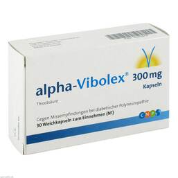 Abbildung: Alpha Vibolex 300 mg Weichkapseln Weichkapseln, 30 St PZN 04887879