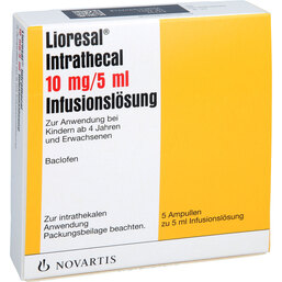 Abbildung: Lioresal intrathecal 10 mg Infusionslösung 5X5 ml, Infusionslösung PZN 04894023
