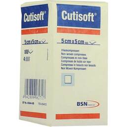 Abbildung: Cutisoft Vlieskompressen 5x5 Kompressen, 100 St PZN 04894833