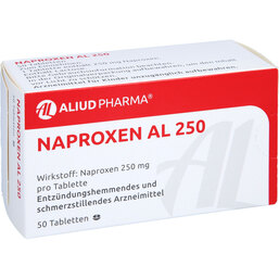 Abbildung: Naproxen AL 250 Tabletten 50 St, Tabletten PZN 04900338