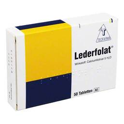 Abbildung: Lederfolat Tabletten 50 St, Tabletten PZN 04900611