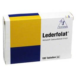 Abbildung: Lederfolat Tabletten 100 St, Tabletten PZN 04900628