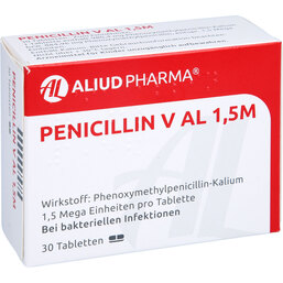 Abbildung: Penicillin V AL 1,5 M Tabletten 30 St, Tabletten PZN 04900893