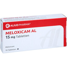 Abbildung: Meloxicam AL 15 mg Tabletten 10 St, Tabletten PZN 04901674