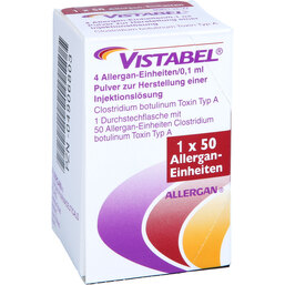Abbildung: Vistabel 50E Trockensubstanz ohne Lösungsmittel 1 St, Pulver zur Herstellung einer Injektionslösung PZN 04906803