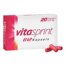 Abbildung: vitasprint B12 Kapseln Hartkapseln, 20 St PZN 04909523