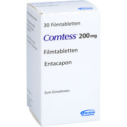 Abbildung: Comtess 200 mg Filmtabletten 30 St, Filmtabletten PZN 04911603
