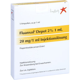 Abbildung: Fluanxol Depot 2% Ampullen 5X1 ml, Injektionslösung PZN 04916380