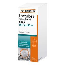 Abbildung: Lactulose-ratiopharm Sirup Sirup, 200 ml PZN 04916859
