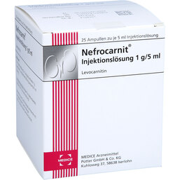 Abbildung: Nefrocarnit Ampullen 25 St, Ampullen PZN 04921205