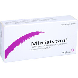 Abbildung: Minisiston überzogene Tabletten 3X21 St, Überzogene Tabletten PZN 04923457