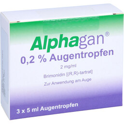 Abbildung: Alphagan 0,2% Augentropfen 3X5 ml, Augentropfen PZN 04927018