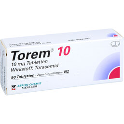 Abbildung: Torem 10 Tabletten 50 St, Tabletten PZN 04927107
