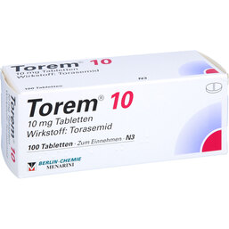 Abbildung: Torem 10 Tabletten 100 St, Tabletten PZN 04927113