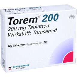 Abbildung: Torem 200 Tabletten 100 St, Tabletten PZN 04927159