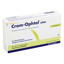 Abbildung: Crom-Ophtal sine Augentropfen Edb Augentropfen, 20X0.5 ml PZN 04930262