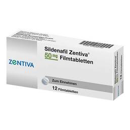 Abbildung: Sildenafil Zentiva 50 mg Filmtabletten 12 St, Filmtabletten PZN 04932700