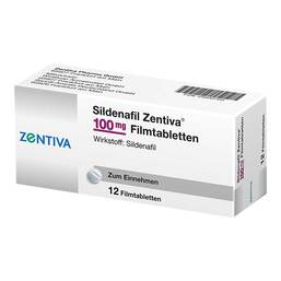 Abbildung: Sildenafil Zentiva 100 mg Filmtabletten 12 St, Filmtabletten PZN 04932723