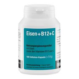 Abbildung: Eisen + B12 + C Kapseln 100 St, Kapseln PZN 04936046