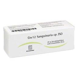 Abbildung: JSO JKH Gewebemittel Gw 12 Sanguinaria cp Globuli Globuli, 20 g PZN 04943230