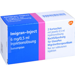 Abbildung: Imigran Inject Nachfüllpack 2 St, Injektionslösung PZN 04943342