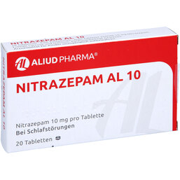 Abbildung: Nitrazepam AL 10 Tabletten 20 St, Tabletten PZN 04943715