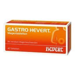 Abbildung: Gastro Hevert Magentabletten 40 St, Tabletten PZN 04947328