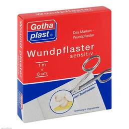Abbildung: Gothaplast Wundpflaster sensitiv 8 cm x 1 m geschnitten Pflaster, 1 St PZN 04951206