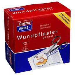Abbildung: Gothaplast Wundpflaster sensitiv 6 cm x 5 m Pflaster, 1 St PZN 04951229