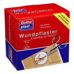 Abbildung: Gothaplast Wundpflaster standard 8 cm x 5 m Rolle 1 St, Pflaster PZN 04951347