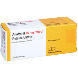 Abbildung: Anafranil 75 retard Tabletten 50 St, Retard-Tabletten PZN 04954736