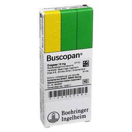 Abbildung: Buscopan Dragees 50 St, Überzogene Tabletten PZN 04955049