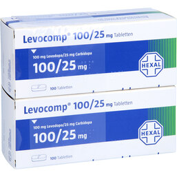 Abbildung: Levocomp 100 mg / 25 mg Tabletten 2X100 St, Tabletten PZN 04957717