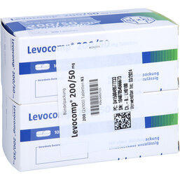 Abbildung: Levocomp 200 mg / 50 mg Tabletten 2X100 St, Tabletten PZN 04957723