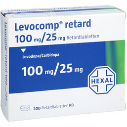 Abbildung: Levocomp retard 100 / 25 mg Ta 1X200 St, Retard-Tabletten PZN 04957752