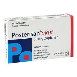 Abbildung: Posterisan Akut Zäpfchen Suppositorien, 10 St PZN 04957893