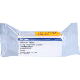 Abbildung: Endoxan überzogene Tabletten 50 St, Überzogene Tabletten PZN 04959337