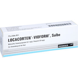 Abbildung: Locacorten Vioform Salbe 25 g, Salbe PZN 04962233