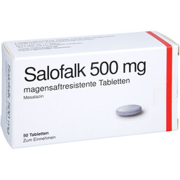 Abbildung: Salofalk 500 magensaftresistente Tabletten 50 St, Tabletten magensaftresistent PZN 04964054