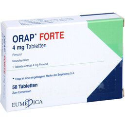 Abbildung: Orap forte 4 mg Tabletten 50 St, Tabletten PZN 04964864