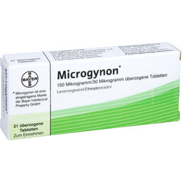 Abbildung: Microgynon 21 überzogene Tabletten 21 St, Überzogene Tabletten PZN 04965065