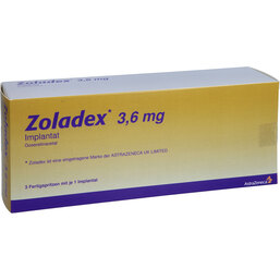 Abbildung: Zoladex 3,6 mg Implantat in einer Fertigspritze 3 St, Implantat PZN 04965562