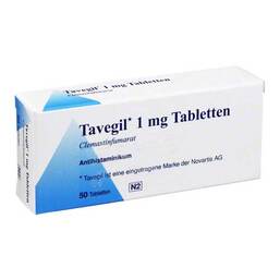 Abbildung: Tavegil Tabletten 50 St, Tabletten PZN 04966001