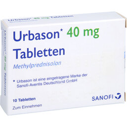 Abbildung: Urbason 40 mg Tabletten 10 St, Tabletten PZN 04966509