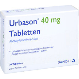 Abbildung: Urbason 40 mg Tabletten 30 St, Tabletten PZN 04966515