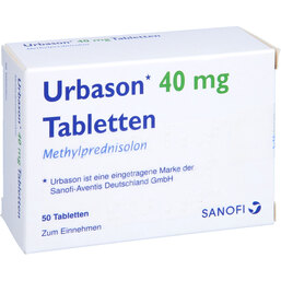 Abbildung: Urbason 40 mg Tabletten 50 St, Tabletten PZN 04966521