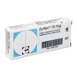 Abbildung: Zyrtec Filmtabletten 20 St, Filmtabletten PZN 04967029