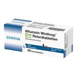 Abbildung: Alfuzosin Winthrop 5 mg Retardtabletten 50 St, Retard-Tabletten PZN 04967325